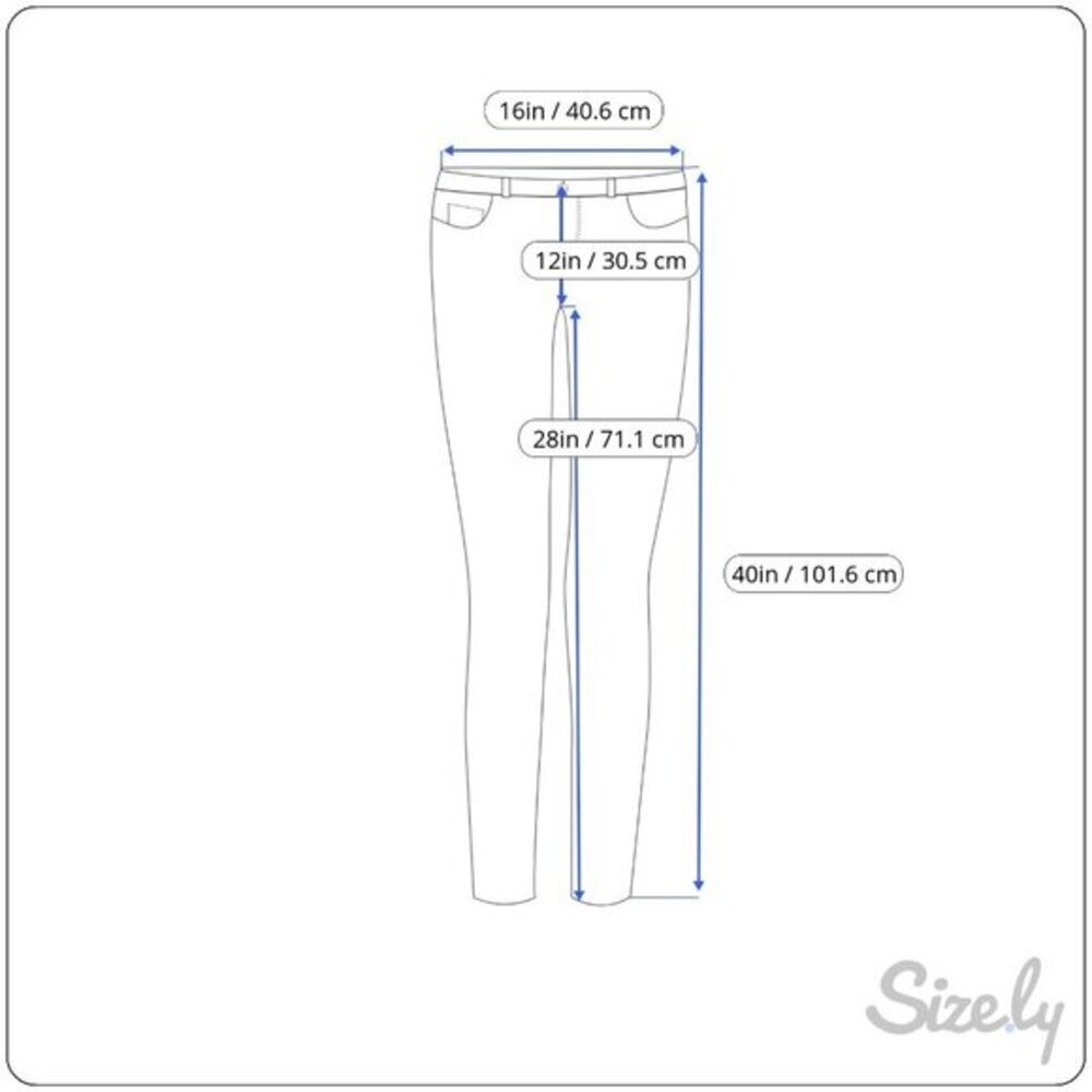 AND NOW THIS Blue Distressed High Rise Raw Hem Jeans Size 31 - Picture 6 of 6